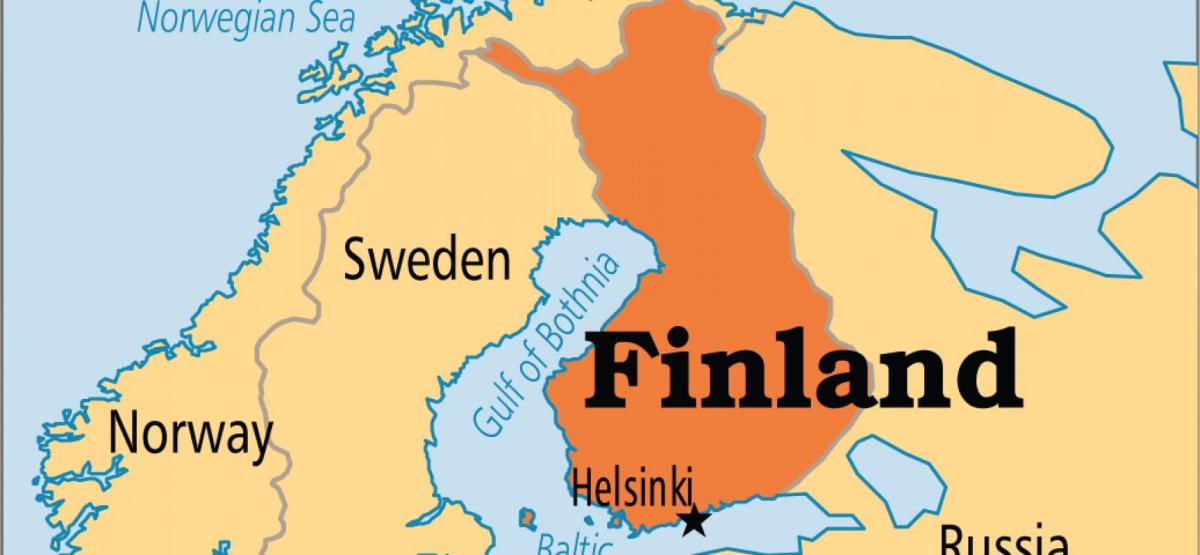 Mapa de helsínquia, Finlândia