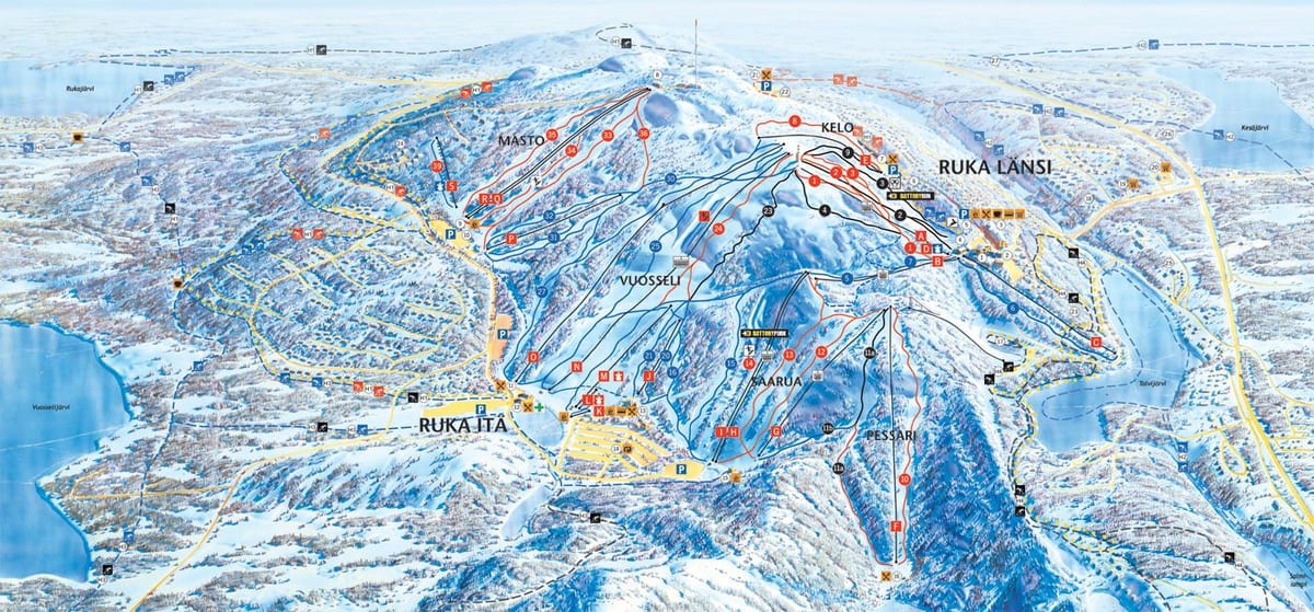 Mapa de ruka Finlândia