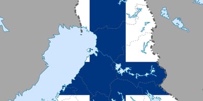 Finlândia mapa bandeira