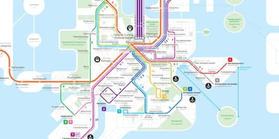 Mapa da Finlândia metro