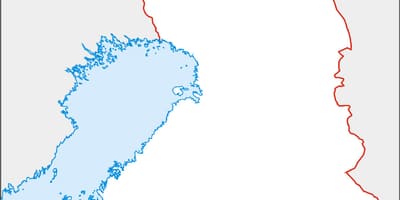 Mapa em branco da Finlândia