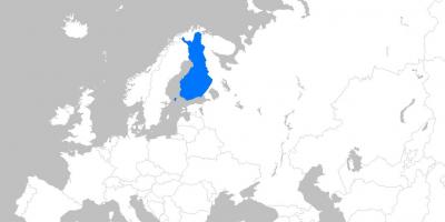 A finlândia no mapa da europa