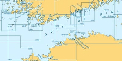 Mapa do golfo da Finlândia